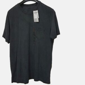 Europian Stone Dyed Medium Washed Hray Tee Shirt Short Sleeves Made Germany New